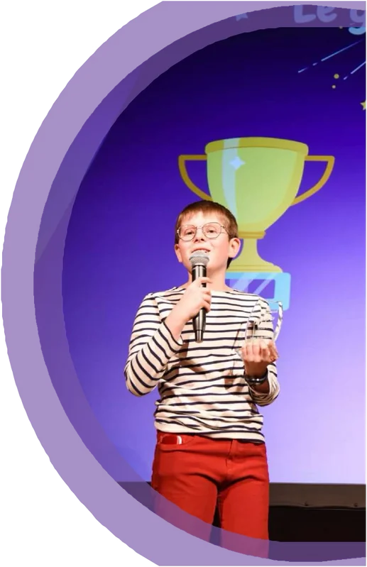 Un jeune lauréat des P’tits As du Casting